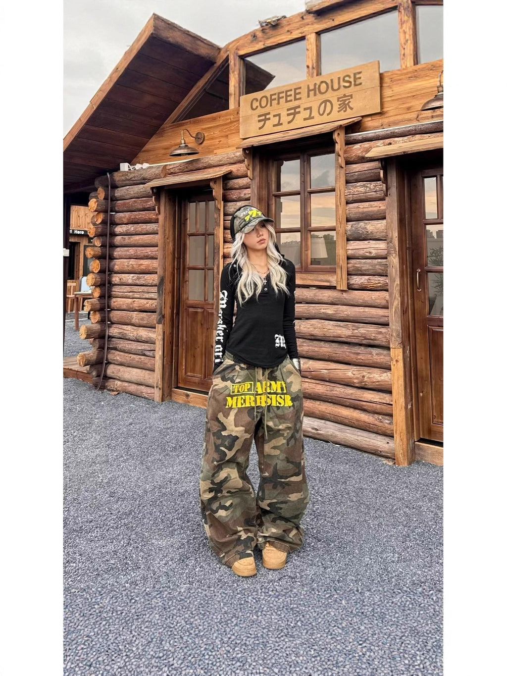 Casual Camouflage Straight Leg Pants