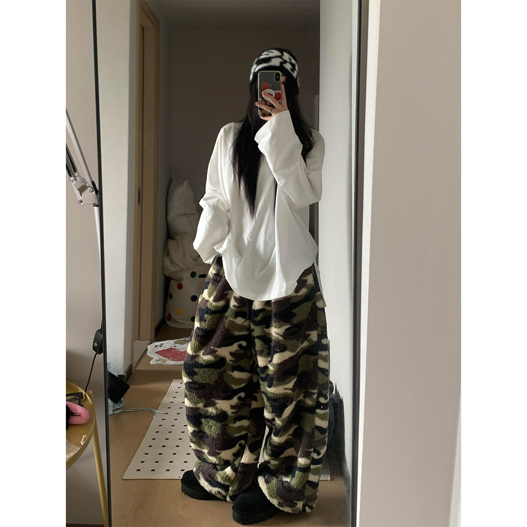 Women's Camouflage Fleece Sleep Pants