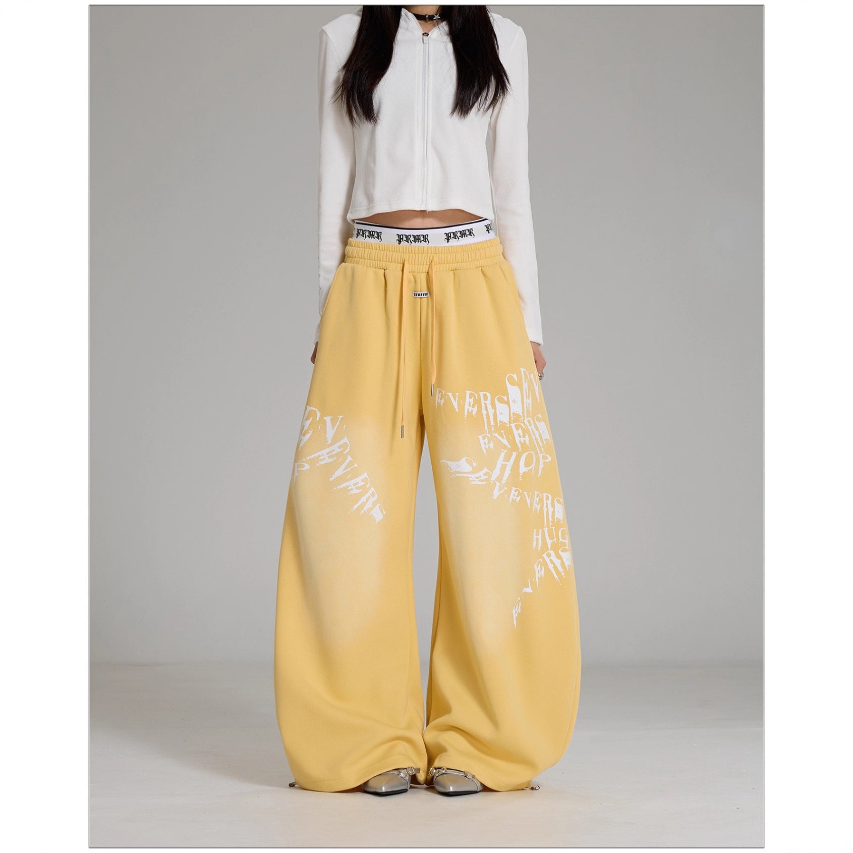 Hip Hop Print Loose Fit Sweatpants