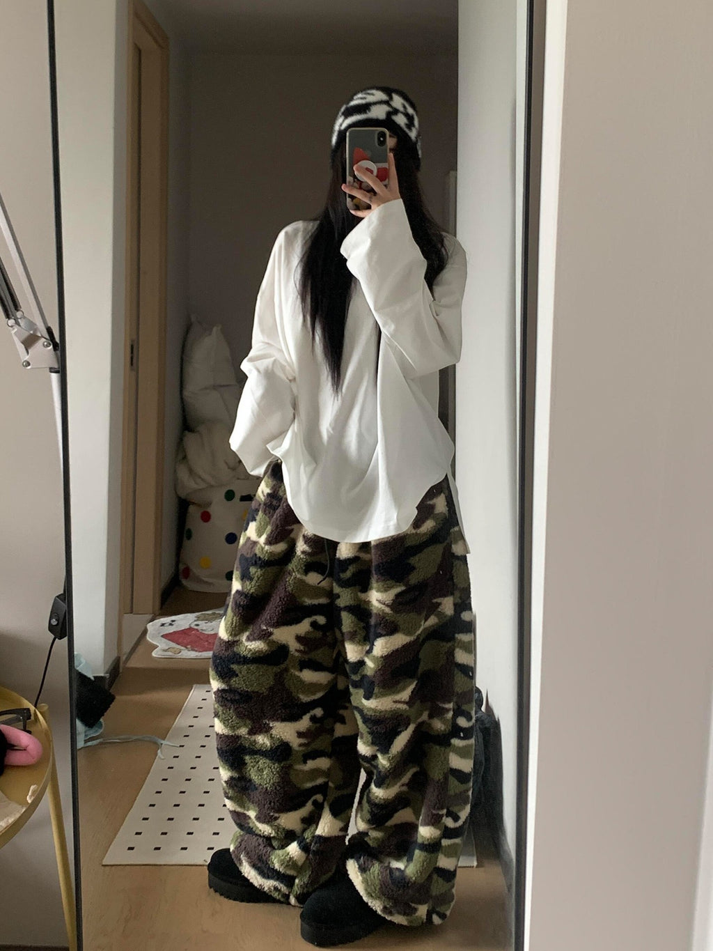Women's Camouflage Fleece Sleep Pants