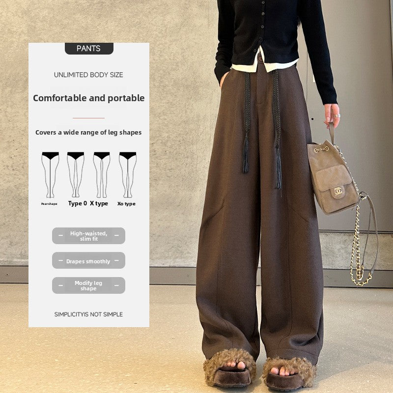 Womens High Waisted Wide Leg Casual Pants