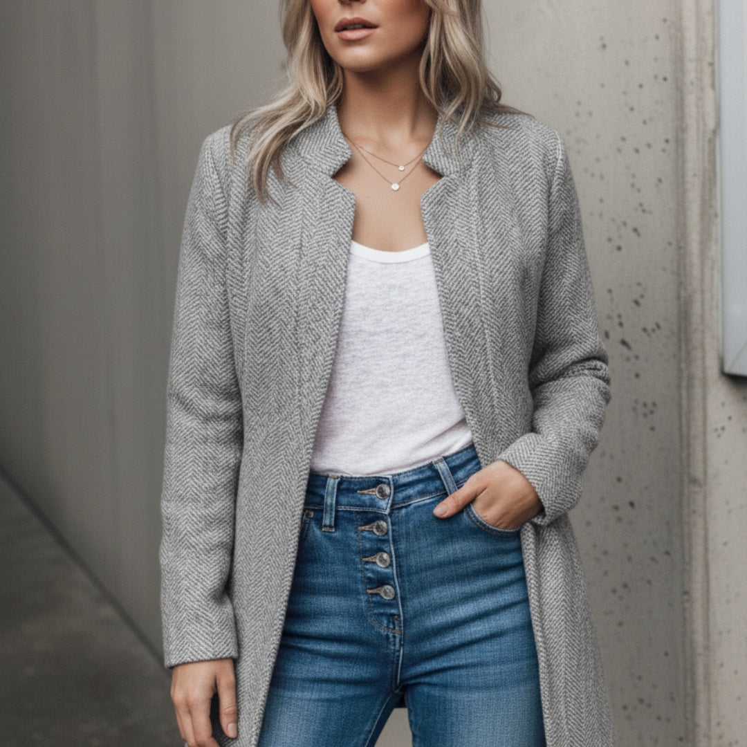 Short Lined Woolen Coat