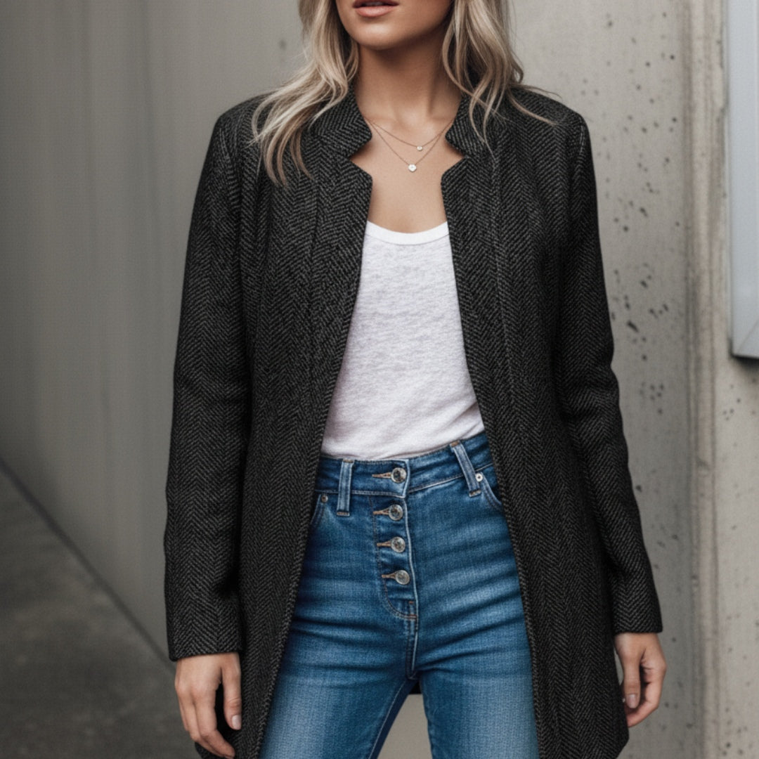 Short Lined Woolen Coat