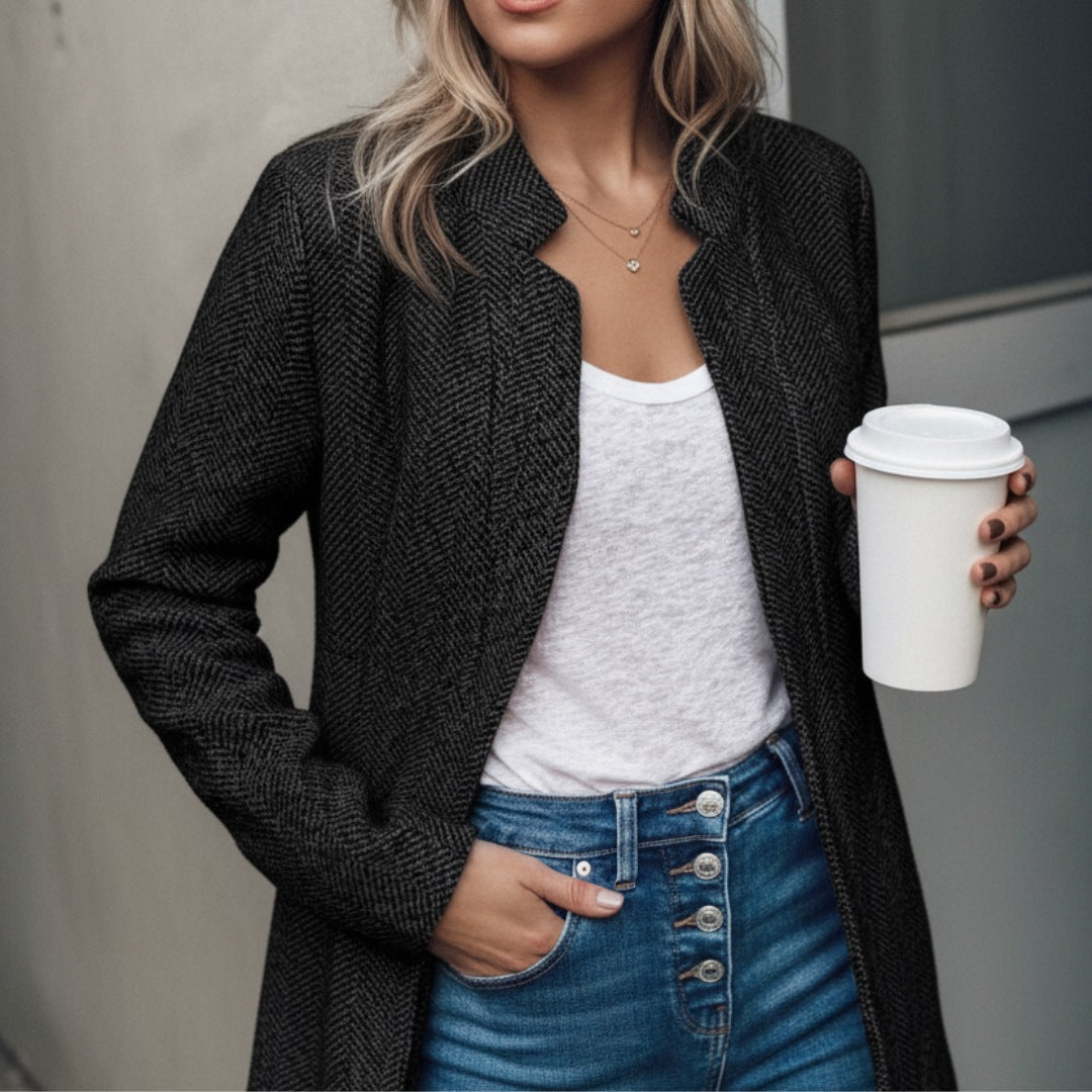 Short Lined Woolen Coat