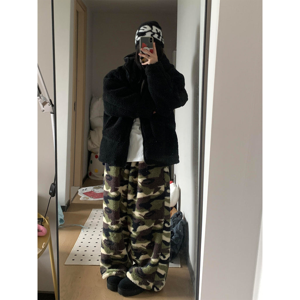 Women's Camouflage Fleece Sleep Pants